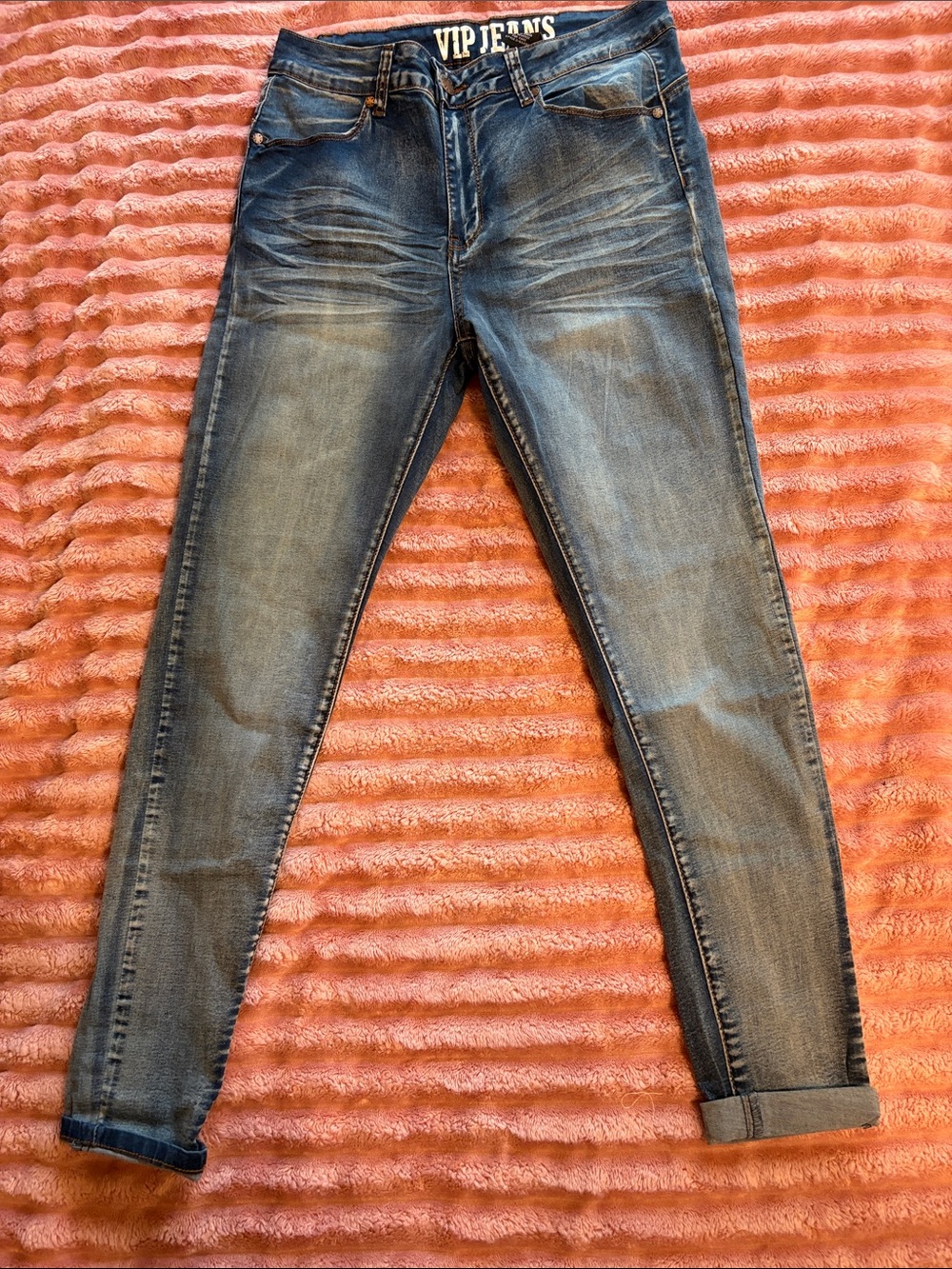 VIP Skinny Jeans in Washed Blue